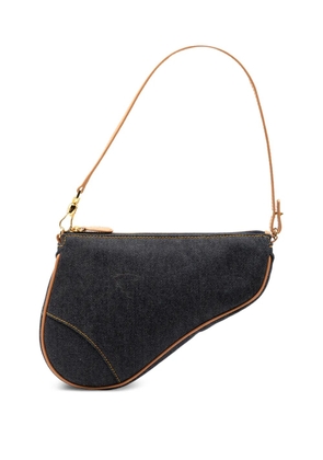 Christian Dior Pre-Owned 2001 Mini Denim Saddle Pochette shoulder bag - Blue