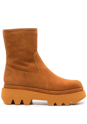 Paloma Barceló Osian round-toe boots - Brown