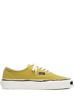 KAMIYA Herc canvas lace-up sneakers - Yellow