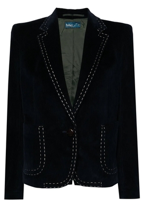 Kolor stitch-detail corduroy blazer - Blue