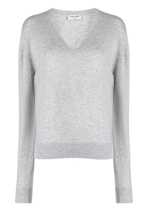 Saint Laurent mélange cashmere jumper - Grey