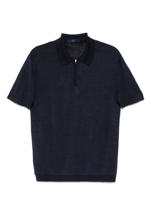 Kiton silk polo shirt - Blue