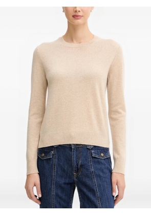 Benetton ribbed cuffs cashmere jumper - Neutrals