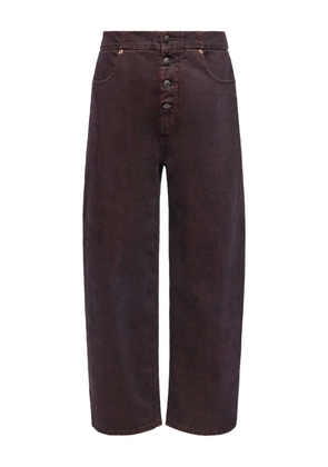MM6 Maison Margiela high-waisted button-fly jeans - Purple