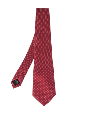Dunhill 2023 dotted jacquard tie - Red