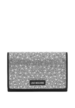 Love Moschino stones shoulder bag - Black