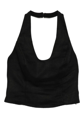 Reformation Sasha linen top - Black