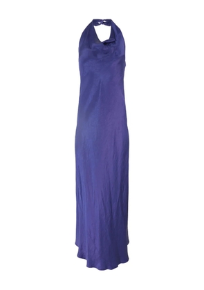 Vince cowl-neck halter dress - Blue