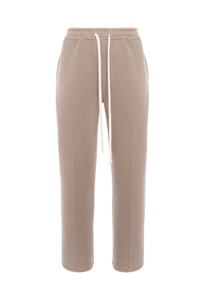 HAMZA drawstring panelled sweatpants - Neutrals
