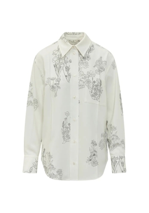 Victoria Beckham floral pyjama shirt - Neutrals