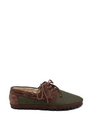 Gondolina Laguna quilted boat shoes - Green