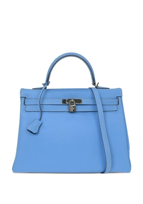 Hermès Pre-Owned 2011 35 Epsom Kelly strap tote bag - Blue