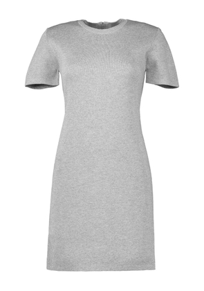 Michael Kors Collection short-sleeve crew-neck mini dress - Grey