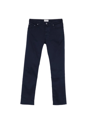 Jacob Cohën logo-button straight-leg jeans - Blue