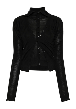 Low Classic layered cardigan - Black