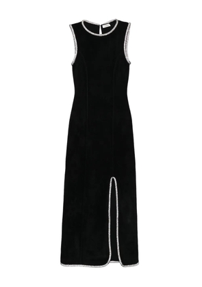 SANDRO embellished split maxi dress - Black