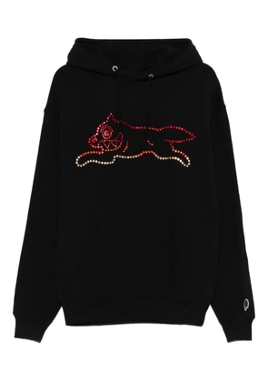 ICECREAM graphic-embellished hoodie - Black