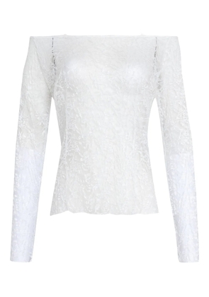 Amir Slama x Astrid lace top - White