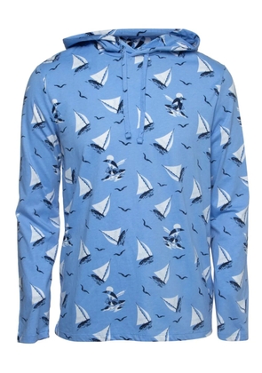 Polo Ralph Lauren Vintage pre-owned sailboat-print hoodie - Blue