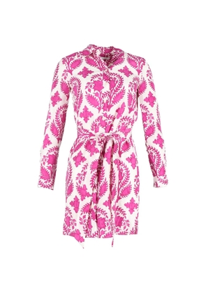 Diane Von Furstenberg Vintage printed shirt dress - White