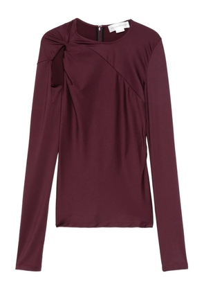 Victoria Beckham twist-detail cut-out top - Red
