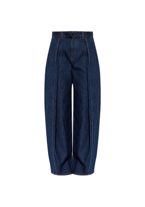 LOEWE belted pleated jeans - Blue