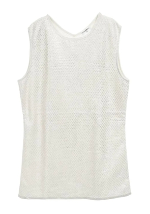 CHANEL Pre-Owned 1986-1988 sleeveless knit top - Grey