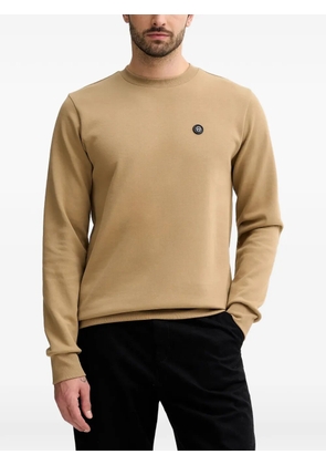 BOSS logo-patch sweatshirt - Neutrals