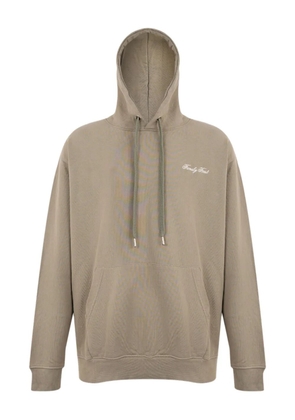 Family First embroidered hoodie - Green