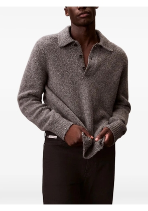 Calvin Klein polo-collar sweater - Grey