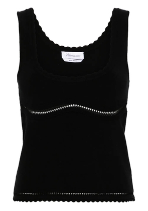 Blumarine cut-out detailed tank top - Black