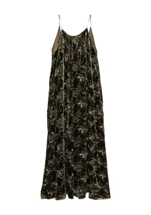 YANGKEHAN floral-print maxi dress - Green