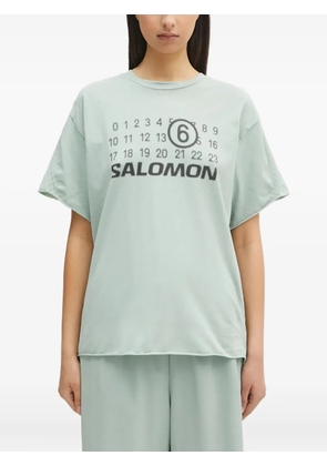 MM6 Maison Margiela x Salomon print textured seamless T-shirt - Green