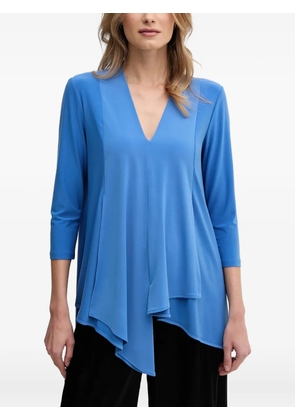 Joseph Ribkoff V-neck asymmetric top - Blue