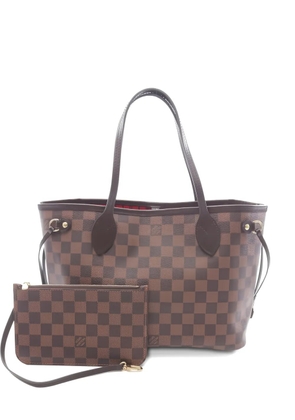 Louis Vuitton Pre-Owned 2010s PM Neverfull Damier leather tote bag - Brown