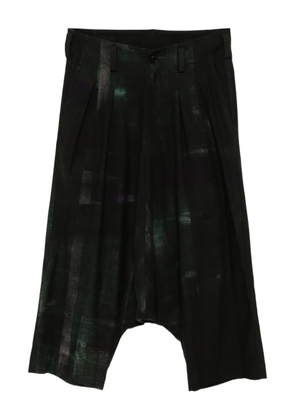 Y's printed sarouel trousers - Black