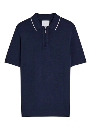 RAITH zip polo shirt - Blue