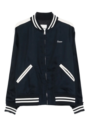 SANDRO logo-embroidered bomber jacket - Blue