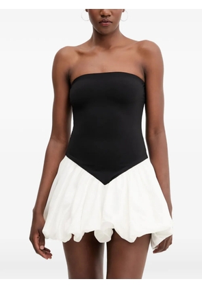 Bardot strapless mini dress - Black
