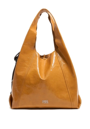 Bimba y Lola large Paper leather shoulder bag - Orange
