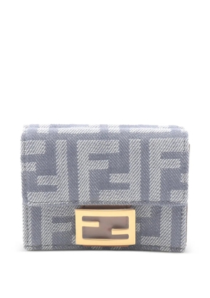 Fendi Pre-Owned 2010-2025 Zucca Canvas Trifold Wallet small wallets - Grey