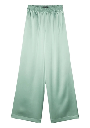 Gianluca Capannolo Antonella satin finish palazzo pants - Green