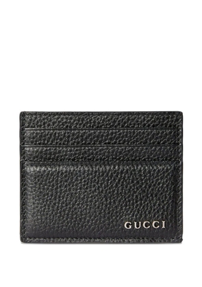 Gucci logo leather cardholder - Black