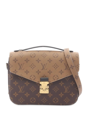 Louis Vuitton Pre-Owned 2021-2025 Monogram Reverse Pochette Metis satchel - Brown