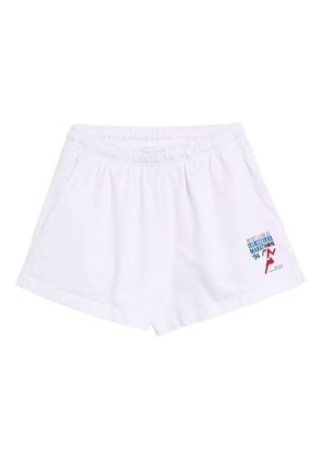 Sporty & Rich elasticated-waistband shorts - White