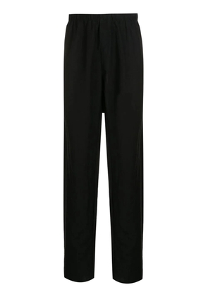 Amir Slama elasticated straight-leg trousers - Black