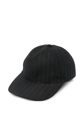 Isabel Benenato pinstripe baseball cap - Black