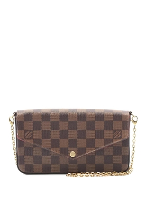 Louis Vuitton Pre-Owned 2020s Félicie Damier Ebene cross body bag - Brown
