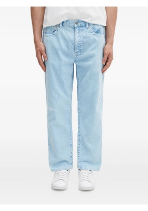 AAPE BY *A BATHING APE® logo-embroidered trousers - Blue