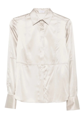 Brunello Cucinelli long-sleeve silk shirt - Neutrals
